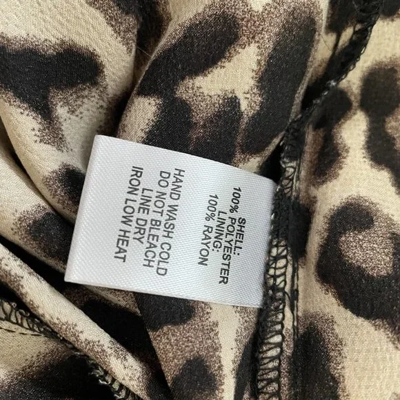 Lulus Women XL Leopard Print Satin Ankle Ties Jumpsuit - Picture 11 of 12